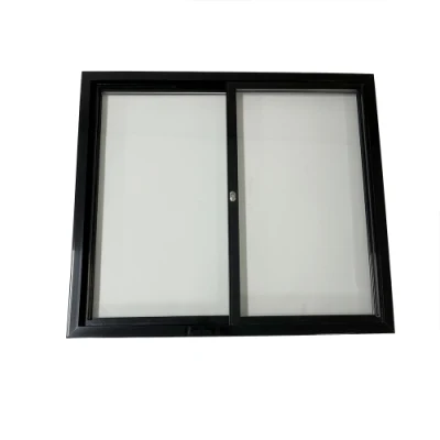 Double porte coulissante en verre trempée de réfrigérateur d'étalage en verre de 4mm